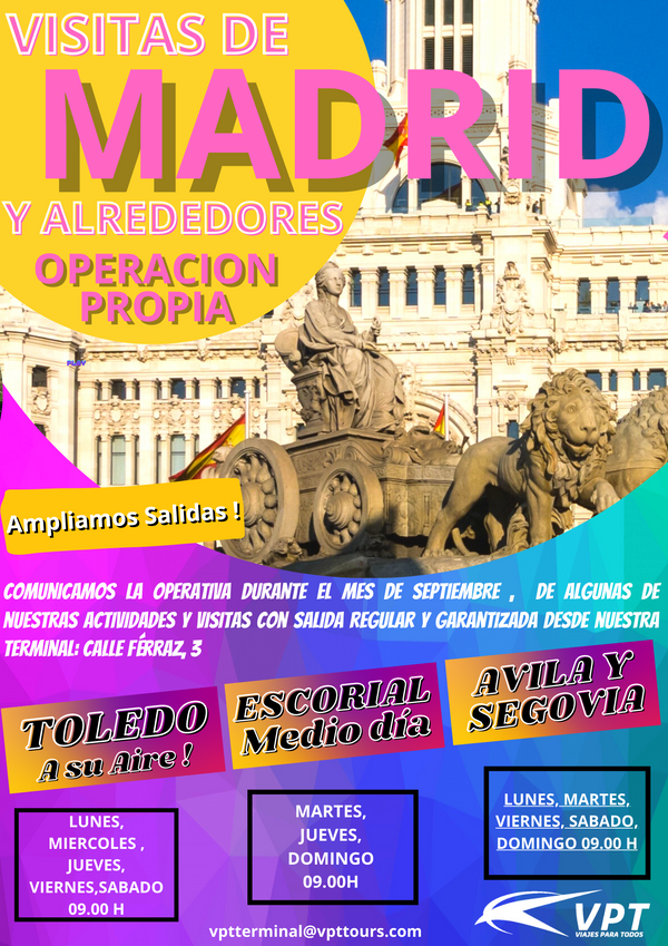 OPERADOR OFICIAL DE LAS VISITAS DE MADRID Y ALREDEDORES